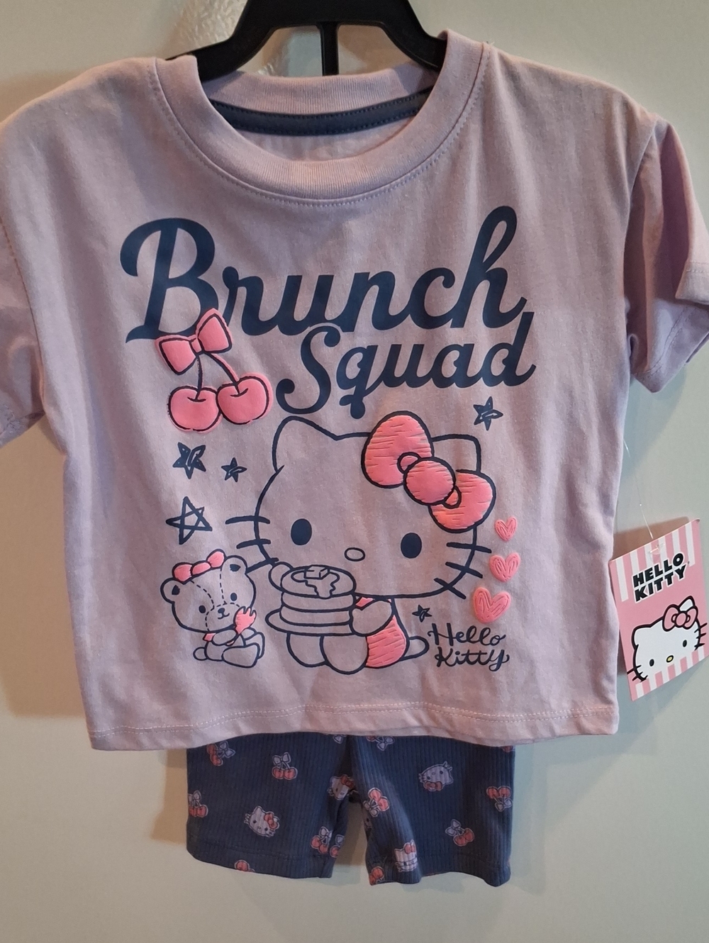 Hello Kitty Brunch Squad Pink Infant 2 Piece Short Set
